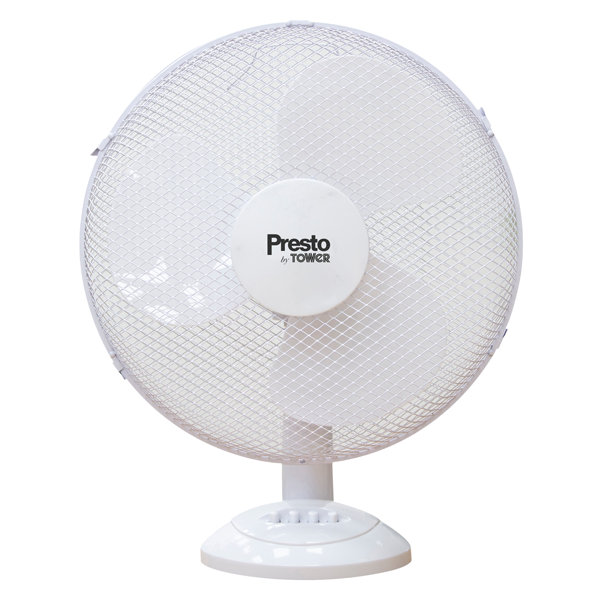 Tower Presto by Tower PT600002 Desk Fan with 3 Speed Settings, 80